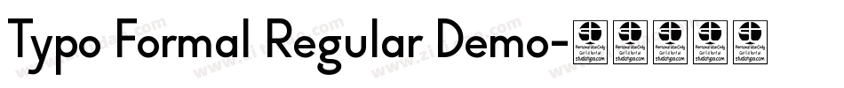 Typo Formal Regular Demo字体转换